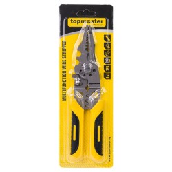Клещи мултифункционални TopMaster Pro за почистване на кабелна изололация и кримпване 230mm TMP