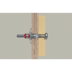 Дюбел за кухини FISCHER  DuoHM 4 x 55 S PH TX, винт с плоска глава, TX задвижване