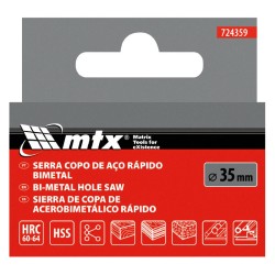 Боркорона за метал MTX Bimetal, 35 мм 