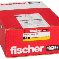 Дюбел FISCHER DuoXpand 10 x 120 мм за тухла с винт с шестостенна глава с фланец